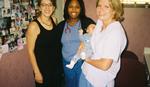 Jacob and his prenatal nurses at Dr. Ehmer's office