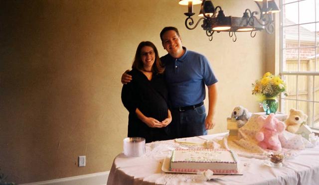 Erik and Kathy in the Bedwell's breakfast area