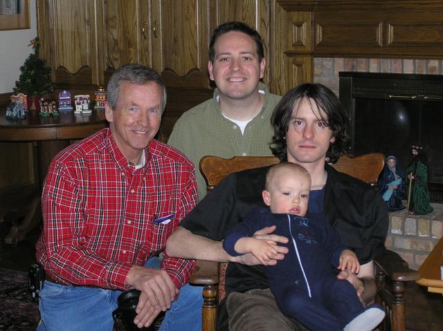 Jacob, Dad, Uncle Kris, and Great Uncle Maurice