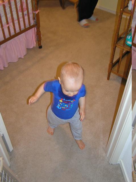 Jacob walks around and inspects Lacy's new room
