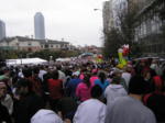 Ten thousand runners get ready to go