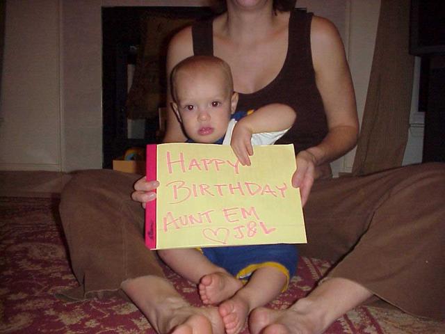 HAPPY BIRTHDAY AUNTIE EM! FROM JACOB AND LACY!