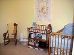 The nursery at home at 35 weeks, all decked out and ready for a baby to put in it!