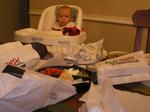 Jacob enjoys some Baja Fresh, delivered by friends after Lacy's birth