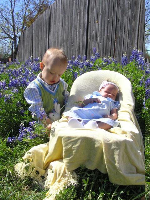 Daddy's favorite shot of the babies